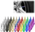 TVC20 Blue 4pcs Long Spike Spiked Tire Valve Stem Caps Metal Thread Wheel Tires...