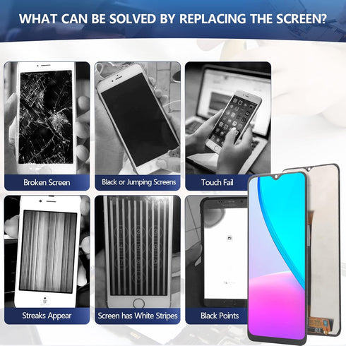 Screen for Samsung Galaxy A03s Screen Replacement for Samsung A03s SM-A037U LCD Touch Panel Display Digitizer Assembly Repair Parts with Kit...