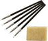Bower Bird 5 Pcs Silicone Pen Glue Residue Eraser Set for Watercolor Leave Blank to Block | Art Ruling Pen for Clay Sculpting, Fondant Carving and...