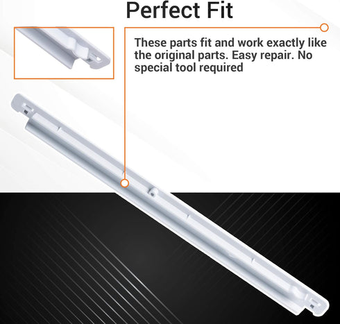 240365401 & 240356501 Refrigerator Meat Pan Hangers (Left & Right) Replacement Part by Blue Stars – Exact Fit For Frigidaire Kenmore Refrigerators - Replaces EA430245, PS430245