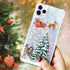 for iPhone 14 Pro Case iPhone 14 Pro Christmas Phone Case Glitter Sparkle Liquid Floating Case Shockproof Clear Soft TPU Bumper Case Xmas Santa Cl...