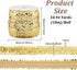 OLYCRAFT 11-Yard 1 Inch Elastic Sequin Trim Metallic Gold Stretch Sequin Trim 3-Row Fabric Paillette Ribbon Trims for Dress Embellish and Headband...
