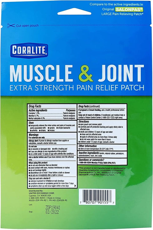Great Lakes Wholesale 8070790155 2Ct Heat Pain Patch Health Products...