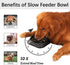 MateeyLife Slow Feeder Dog Bowls, Anti-Choking Puzzle Dog Food Bowls, Non Slip Interactive Dog Feeding Bowls That Slow Down Eating, Bloat Stop Maz...