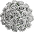 JUSTOYOU 10Pcs Artificial Roses Flowers, Realistic Blossom Roses, Real Touch Silk Rose, Single Fake Flower Long Stem Bouquets for Home Wedding Par...