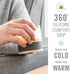 Host Freeze Cooling cup, Old Fashioned Glass with Silicone band for Bourbon, Scotch, and Whiskey, whisky gifts for men, Set of 1, Smoke...