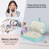 Travel Jewelry Box, PU Leather Small Jewelry Organizer for Women Girls,Portable Mini Travel Case Display Storage Holder Boxes for Stud Earrings, R...