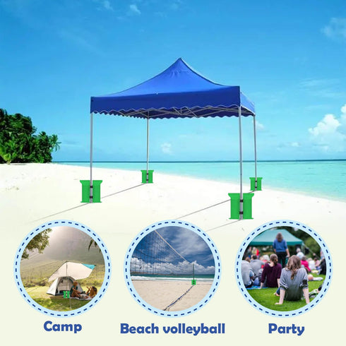 Canopy Weights 112 LBS Sand Bags Gazebo Tent Sand Extra Large Pop up Gazebos Weights Sand Bags for Ez Pop up Canopy Tent Outdoor Instant Canopies ...