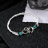 2PCS Beaded Anklets for Women with Silver Double Heart Stretch Elastic Ankle Bracelets for Women Summer Boho Jewelry...