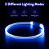 Led Dog Collars for Small Dog,Vizpet XS Light up Adjustable Collar USB Rechargeable Bright Safety Pet Collar for Cats Dogs(Blue)...