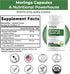 Moringa Complex with Oleifera Leaf & Seed Extract, Potent Strength 5000 mg per Serving, Complete Green-Based Superfood with Antioxidant Properties...