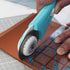 60mm Rotary Cutter with 5pcs Extra Blades, Bearing Design Rolling Cutter with Safety Lock for Fabric, Leather, Crafting, Sewing, Quilting, Fabric ...