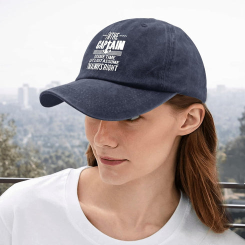 The Cap Tam is Always Right and Im The Captain Trucker Hat Camp Hat Pigment Black Trucker Hats Women Gifts for...
