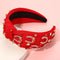Kentucky Derby Headband for Women Beaded Horseshoe Headband Rhinestone Crystal Hairband Red Top Knot Beaded Headband Derby Horse Hair Accessories ...