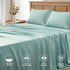 Comfort Spaces Coolmax Moisture Wicking Sheet Set Soft, Fade Resistant, All Elastic Deep Pocket Fits Up to 16" Mattress - Warm Weather Cooling She...