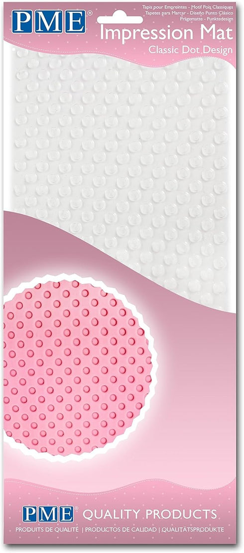 PME Classic Dot Design Impression Mat for Cake Decorating...