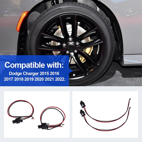Side Marker Pigtail Connector Harness Fits for Dodge Charger 2015 2016 2017 2018 2019 2020 2021 2022(2PCS)......