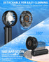 Portable Handheld Fan, Mini Desk Fan Foldable 2000mAh, 180° Ratotion, 3 Speeds, Ultra Quite, Up to 8H Long Use Time, Small Personal Cooling Fans M...