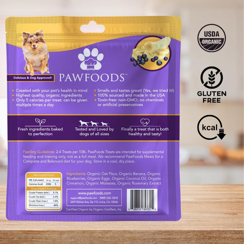 Treats Fruity Paws - Organic Dog Treats Healthy, Low Calorie Puppy Treats for Joint and Hip Support, Tasty Natural Treats for All Dogs, Only 5 Cal...