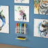 HIIMIEI Dry Erase Marker Holder for Whiteboard, Wall Mounted 2-Tier 10-Slot Clear Acrylic Marker Organizer Stand for School Office Home...