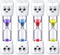 Weewooday 4 Pieces Toothbrush Timer for Kids 2 Minute Sand Timer Smile Pattern Tooth Brushing for Proper Tooth Brushing Boys Girls Oral Hygiene Pa...