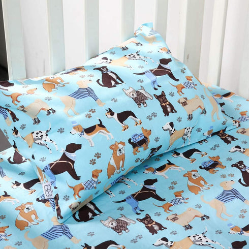 Toddler Pillowcases - 2 Pack Pillowslip Case Fits Pillows Sized 13 x 18 or 12x 16 Bedding Pillow Cover for Sleeping Kids Bedding Pillow Cover Dog ...