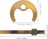 HEMOTON 2 Sets Horseshoe Mounting Accessories Kitchen Faucet Installation Kit Faucet Fixing Fitting Set Washers Sink Faucet Bracket for Repairing ...