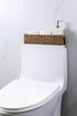 Small Wicker Baskets, Wicker Toilet Basket Tank Topper?Toilet Paper Basket for Back of Toilet Tank Top, 1-Pack...