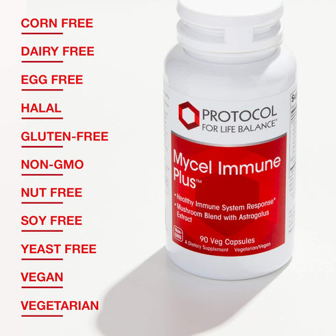 Protocol Mycel Immune Plus - Immune Support Mushroom Supplement - 8 Mushrooms - 90 Veg Caps...