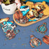Wood Earring Making Kit 32Pcs Cattle Head Sunflower Flower Printed Wood Pendants Vintage Western Wood Charms with 80Pcs Earring Hooks 80Pcs Jump R...