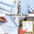 Whiteboard Wallpaper Peel and Stick Dry Erase Contact Paper Large 17.7×78.7'' White Board Paper for Wall Classroom Office Home Self Adhesive Dry E...
