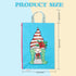DIY 5D Diamond Painting Kits Handbag Work Bag Gnome Girl Reusable Shopping Storage Tote Bag with Handle Special Shaped Crystal Gems Art Cotton Can...