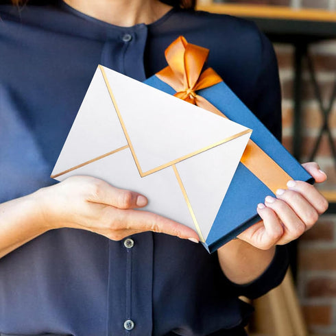 50 Pack 4x6 Envelopes Self Seal, White 4x6 Envelopes for Invitations with Self-Adhesive A6 Envelopes Self Seal for Weddings, Invitations, Photos, ...