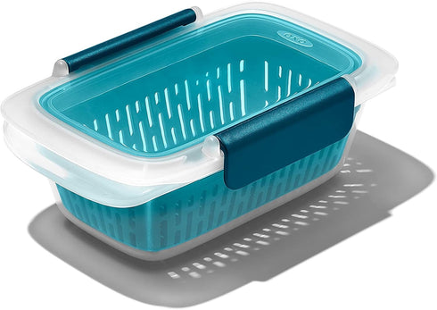 OXO GG PREP AND GO CONTAINER WITH COLANDER...