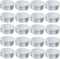 Goiio 20 Pcs 2 Ounce Aluminum Tin Jar, 60 ML Refillable Tin Container, with Screw Lid, for Storing Spices, Candies, Candles, Silver...