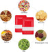 50 Pieces Smell Proof Red 6.3 * 9.4 In Resealable Matte Metallic Ziplock Bags, Stand Up Food Storage Bags with Window, Foil Pouch Sealable Bags fo...