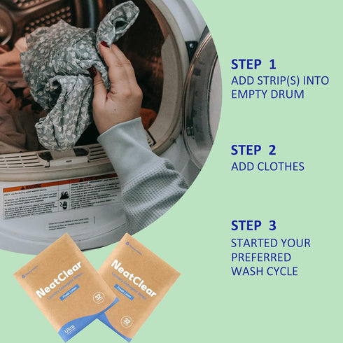 Eco-friendly Laundry Detergent Sheets, Travel Size Liquidless Soap Sheets NeatClear | No Mess & Space-Saving, Great For Travel, Apartments, Dorms ...