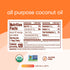 Nutiva Organic Steam-Refined Coconut Oil, 54 Fl Oz, USDA Organic, Non-GMO, Vegan, Keto, Paleo, Neutral Flavor and Aroma for Cooking & Natural Mois...