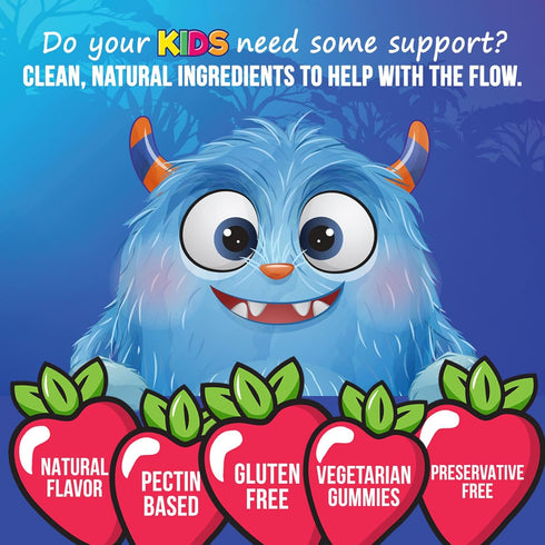 Fiber Gummies for Kids Supplement - Daily Prebiotic Fiber for Kids, Supports Regularity, Digestive Health & Immune Support, Nature's Plant Based C...