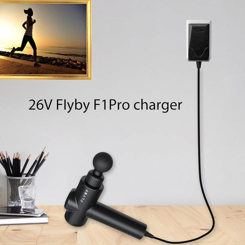 26V Charger for Flyby F1Pro Massage Gun Compatible with MaxKare XKPC-8000 Deep Tissue Massage Gun for Replacement GQ24-260100-AU AC Adapter...