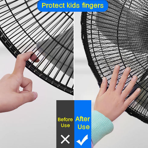Fan Cover for 16 Inch High Velocity Floor Fan,16" Air Circulator Fan Dustproof Net Mesh Cover,Children Finger Safety Protection Covers for 16 in T...