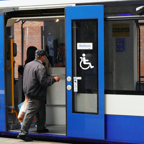 FINGERINSPIRE Handicap Stencil Template 11.7x8.3 inch Plastic Handicap Painting Stencil Handicap Symbol with Handicapped Parking Word Reusable DIY...