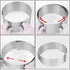 2 PCS 6 to 12 Inch Adjustable Stainless Steel Cake Mold Ring Set, Round Cake Mould Cake Mousse Ring Circle Mold DIY Pastry Cooking Supplies for Ba...