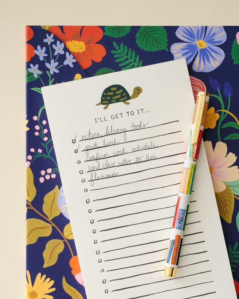RIFLE PAPER CO. Writing Pen | 0.5 mm Rollerball Tip, Stainless Steel Body with Brass Accents, Office and School Supplies for Stationery, Notes, an...