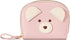 YINHEXI Cute Card Holder Wallet for Women, Bear RIFD Small Leather Zipper Credit Card Holder Wallet for Women with Keychain Wristlet, Business Car...