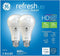 GE Refresh LED Light Bulbs, 75 Watt, Daylight, A19 (2 Pack)...