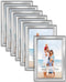 Icona Bay 4x6 Picture Frames Set (Silver, 12 Pack), Classy Contemporary Style, Maestro Collection...