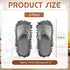 2 Pairs Microfiber Cleaning Mop Slippers for Floor Cleaning House Mop Shoes Men and Women Washable Unisex Dusting Slippers Dirt Cleaning Tool Supp...