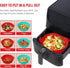 2 Pack Air Fryer Silicone Liners Pot for 3 to 5 QT, Basket Bowl, Replacement of Flammable Parchment Paper, Reusable Baking Tray Oven Accessories, ...