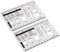 2Pcs Culinary Ruler Acrylic Mini Cutting Reference Template Cooking Measurement for Food Essential Kitchen Tool with Weight Temperature Baking Con...